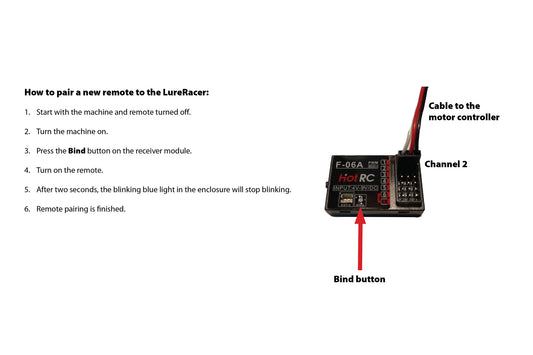 Remote for LureRacer